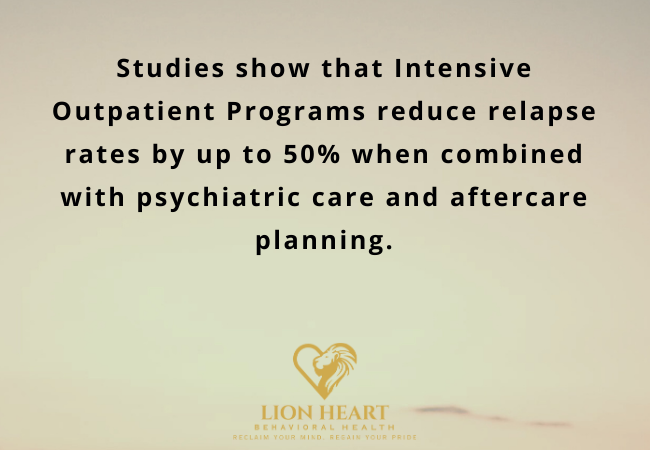 Who can benefit from IOP at Lion Heart Behavioral Health