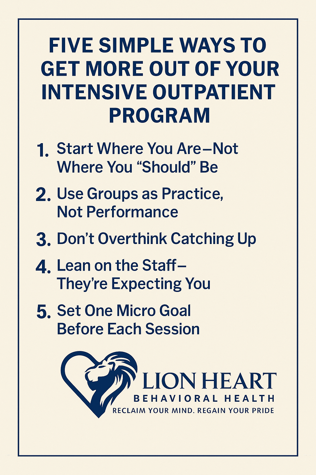 About Intensive Outpatient Programs